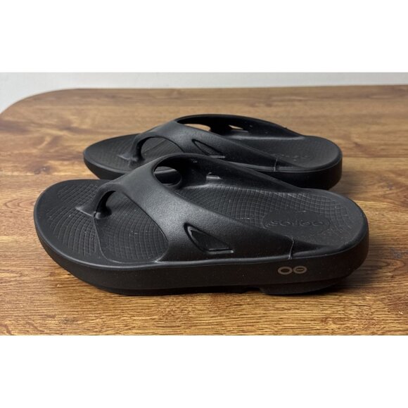 Oofos OOriginal Sandals Black Size M4 W6 Recovery Footwear Flip Flop - Picture 1 of 6